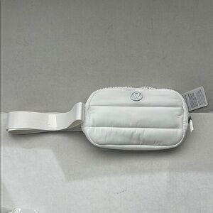 lululemon Everwhere White Wunder Puff Belt Bag- Brand New in Bag and with Tags.
